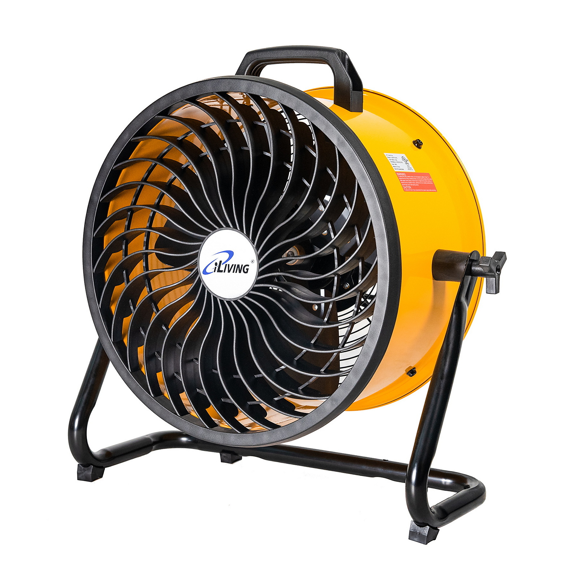 Dr. Infrared Heater iLiving Low Noise Turbo Fan — 16in., 2800 CFM, 3-Speed, Portable Air Circulator, Adjustable Tilt, Model# ILG8F16